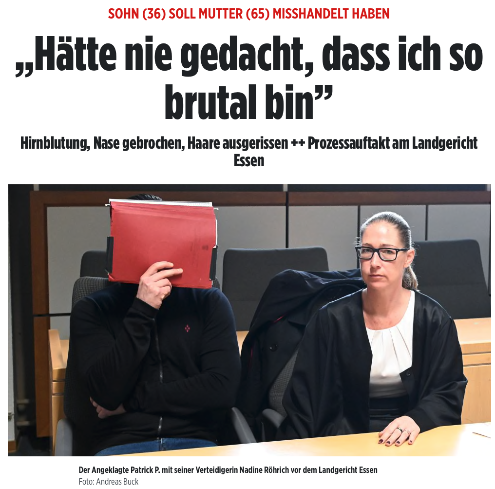 Bild.de Sohn soll Mutter misshandelt haben